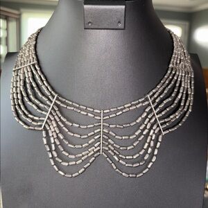 Vintage Alloy Bid Statement Necklace